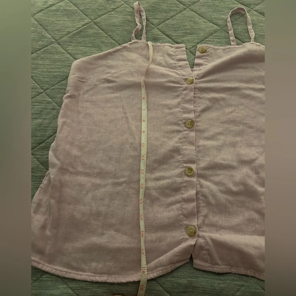 Old Navy Linen Blend Button Down Tank Top - Picture 8 of 10